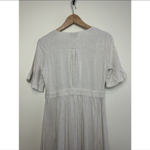 Cream Button-Down Dress - Picture 6 of 6